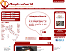 Tablet Screenshot of mangiarefuori.it